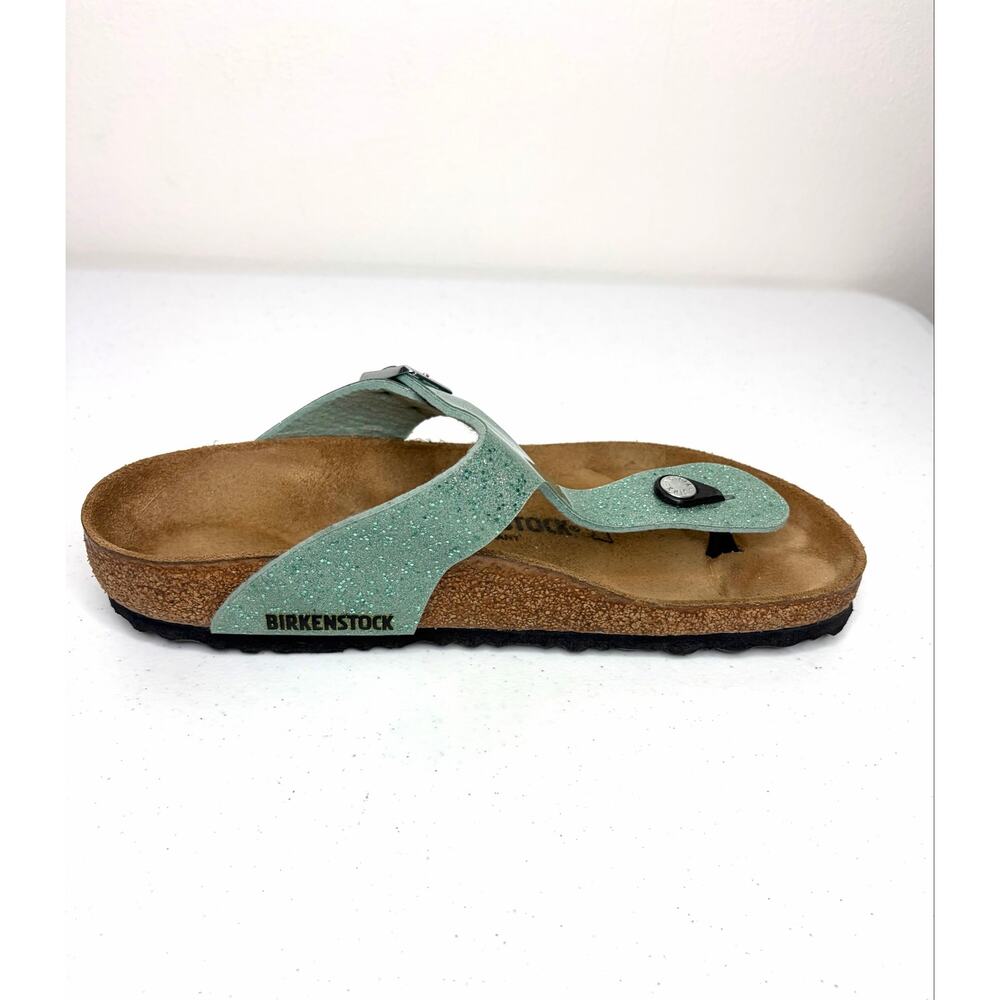 Birkenstock Gizeh Sandals EU 39 Cosmic Sparkle Mineral Beach Coastal Resort - Picture 7 of 11